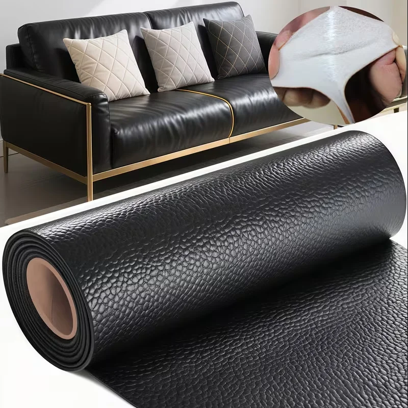 (preto, 55x300cm) Adesivo De Reparo Em Couro Pu, Impermeável E Resistente Ao Desgaste, Adequado Para Sofás E Cadeiras.