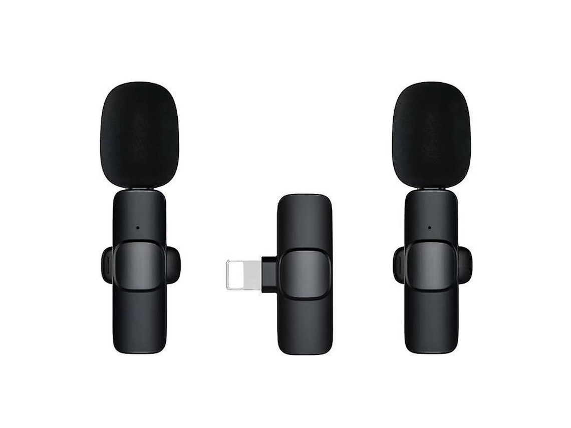 Microfone Sem Fio Para Iphone E Ipad, De Lapela Com Redução Automática Ruído Aquaforge