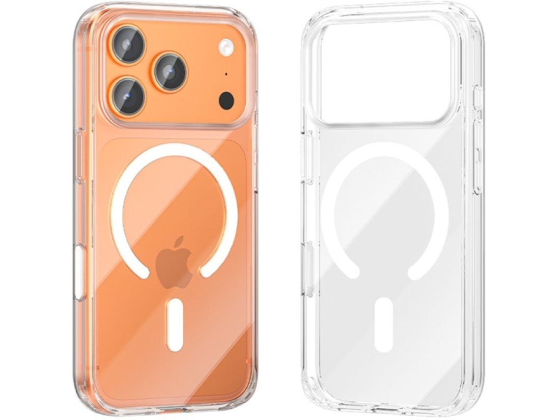 Funda Dura Con Magafe Vention Concie Impact Kvbtcd-40- Compatible Con Iphone 17 Pro Max- Tranparente