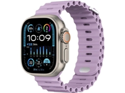 Pulseira ORYSIN Ocean Waves para Apple Watch Series 10 46mm Roxo Design Resistente e Elegante