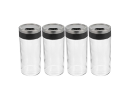 Garrafa De Tempero De Vidro 4pcs