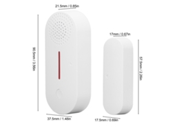 Laxiscreed Alarme Magnético Wi-fi Para Portas Com Som, Luz E Notificações No App