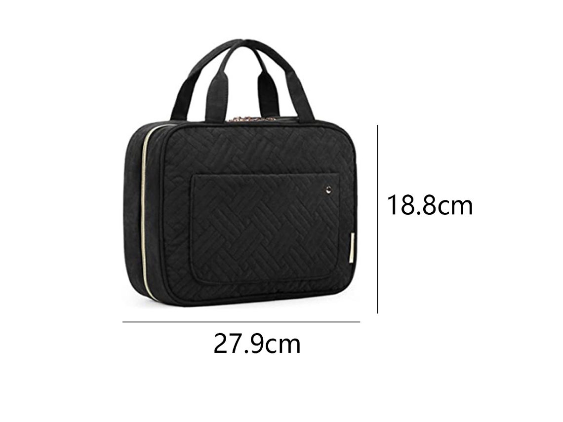 Bolsa De Viagem Com Gancho Bolsa De Cosméticos À Prova D'Água Bolsa De Armazenamento De Viagem Preta ZMDECQNA