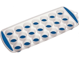 Forma de gelo Slowmoose com base de silicone, 21 cubos, 4,5 x 11 x 1 pol., azul
