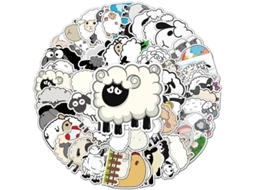 Stickers De Ovelhas Bonitas Para Adolescentes, Meninos E Meninas, Adesivos De Vinil Impermeáveis Para Garrafas De Água
