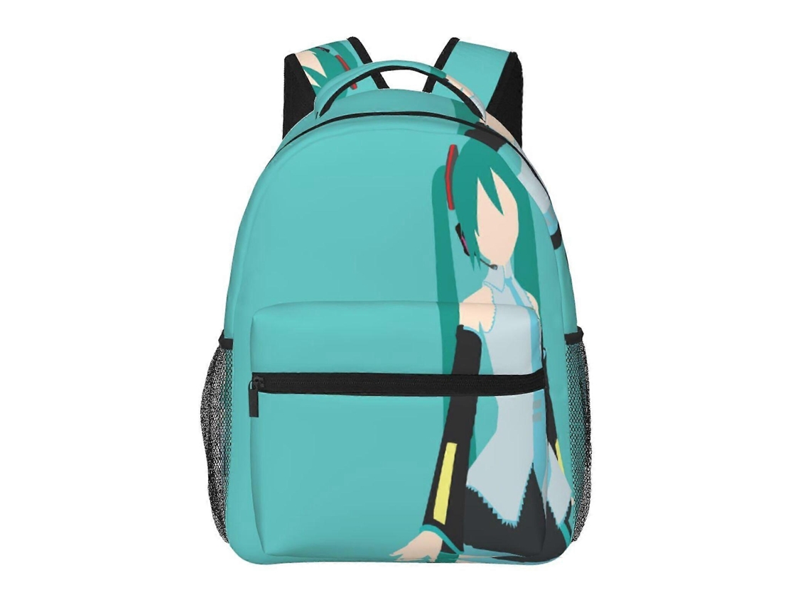 Mochila Hatsune Miku H14 Para Estudantes, Leve E Estilosa, Impermeável E Com Alça De Ombro Respirável J14