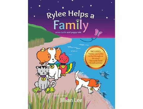 Livro Rylee Helps a Family a sea turtle and puppy tale de Jillian Lee (Inglês)