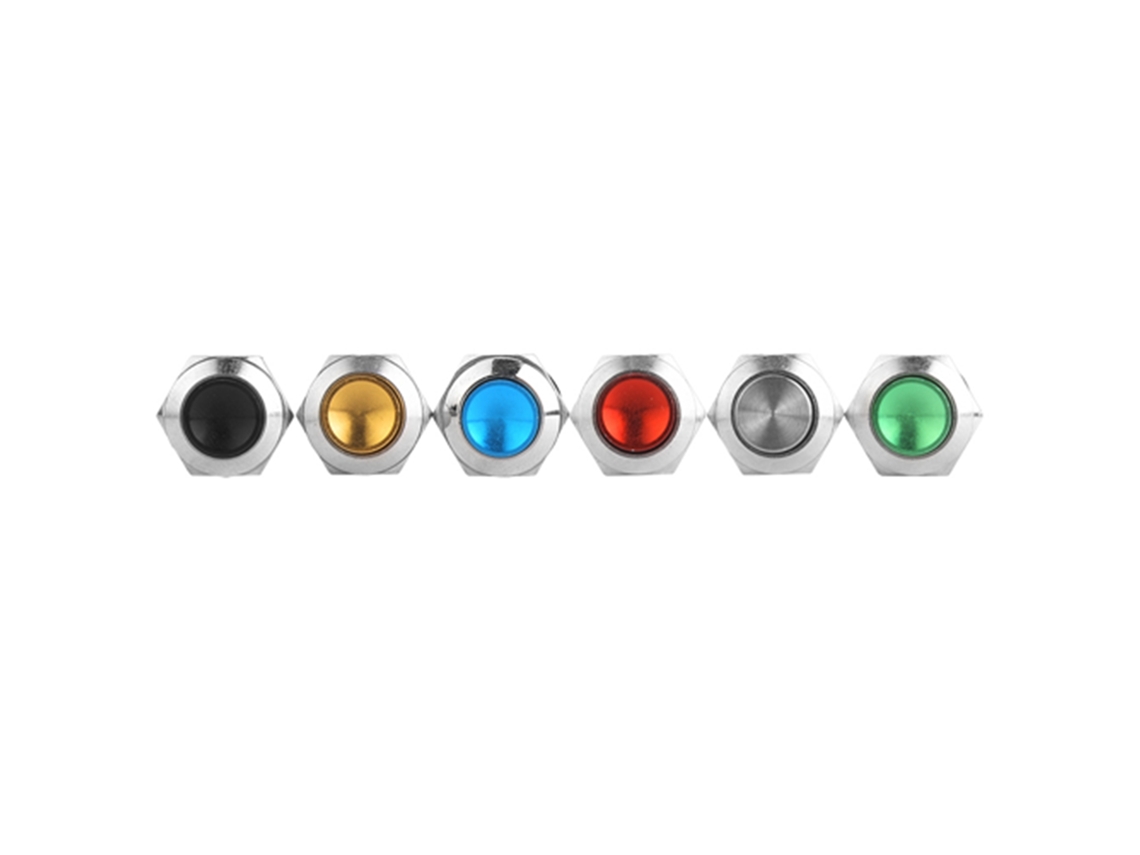 6 Interruptores Push button Metal (2 Pinos, Ip67)