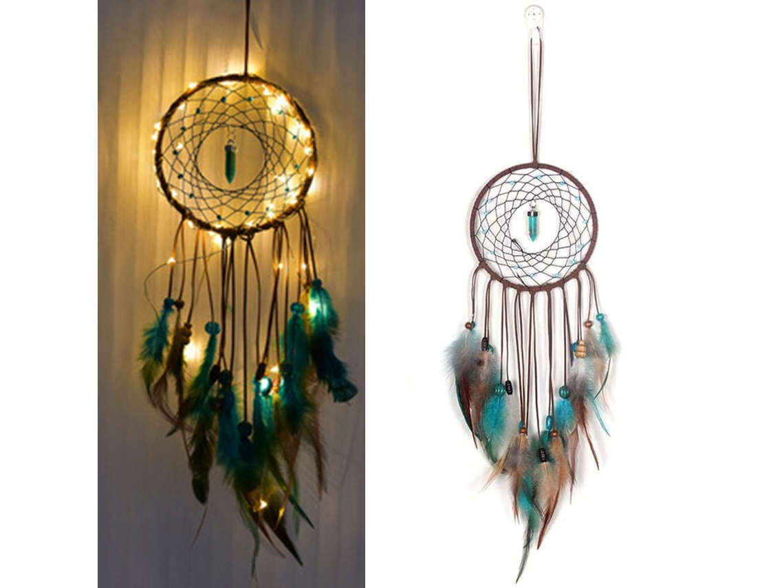Apanhador de Sonhos Feito À Mão Tradicional Pendurado na Parede Decoração de Casa Decoração de Apanhador de Sonhos