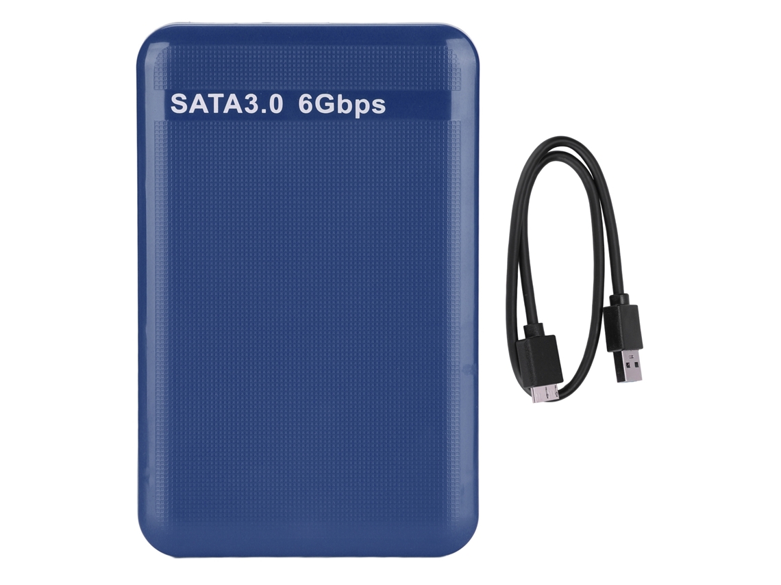 Carcasa externa para disco duro de 2,5 pulgadas, USB 3.0, SATA 3.0, plug and play, compatible con discos até 3 TB, indicador LED azul | S/MARCA