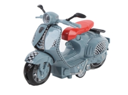 Mali modelo de Motocicleta Feminina de Liga Colecionável Brinquedo Ornamental Azul para Crianças