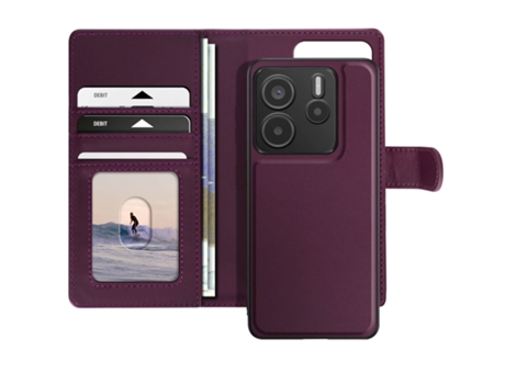 Capa Concha Destacável Para Xiaomi Xiaomi Poco M7 Pro Mayaxess Acrílico Roxo