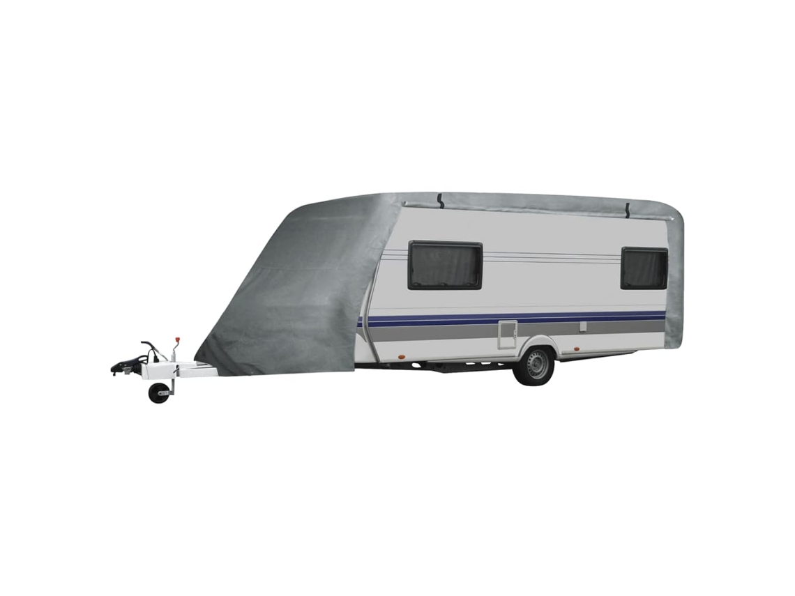 Vidaxl Cobertura Caravana Cinzento S