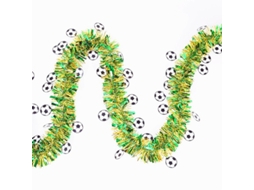 Guirlanda De Glitter Da Copa Do Mundo - Serpentina Metálica 2m Para Festa Futebol Banner Decorativo Pendurar Com 9cm Largura E 5 Camadas