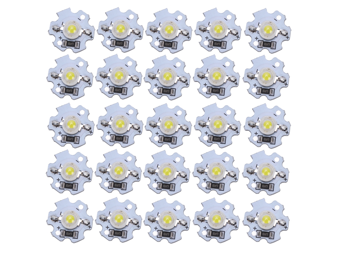 2026 25 Piezas Chips Led 5v 1w 200lm Perlas Lámpara Led 6000‑6500k Blanco Puro para Accesorios de Iluminación Diy