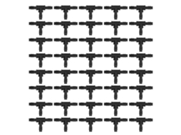 40 Conectores De Irrigação Com Pontes De Dreno 8/12mm Para Jardim