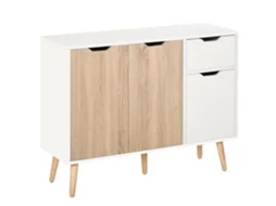 Aparador de design escandinavo com 2 armários, CHEZMOI