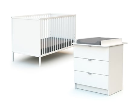 Conjunto Duo de Quarto para Bebé WEBABY (Branco)