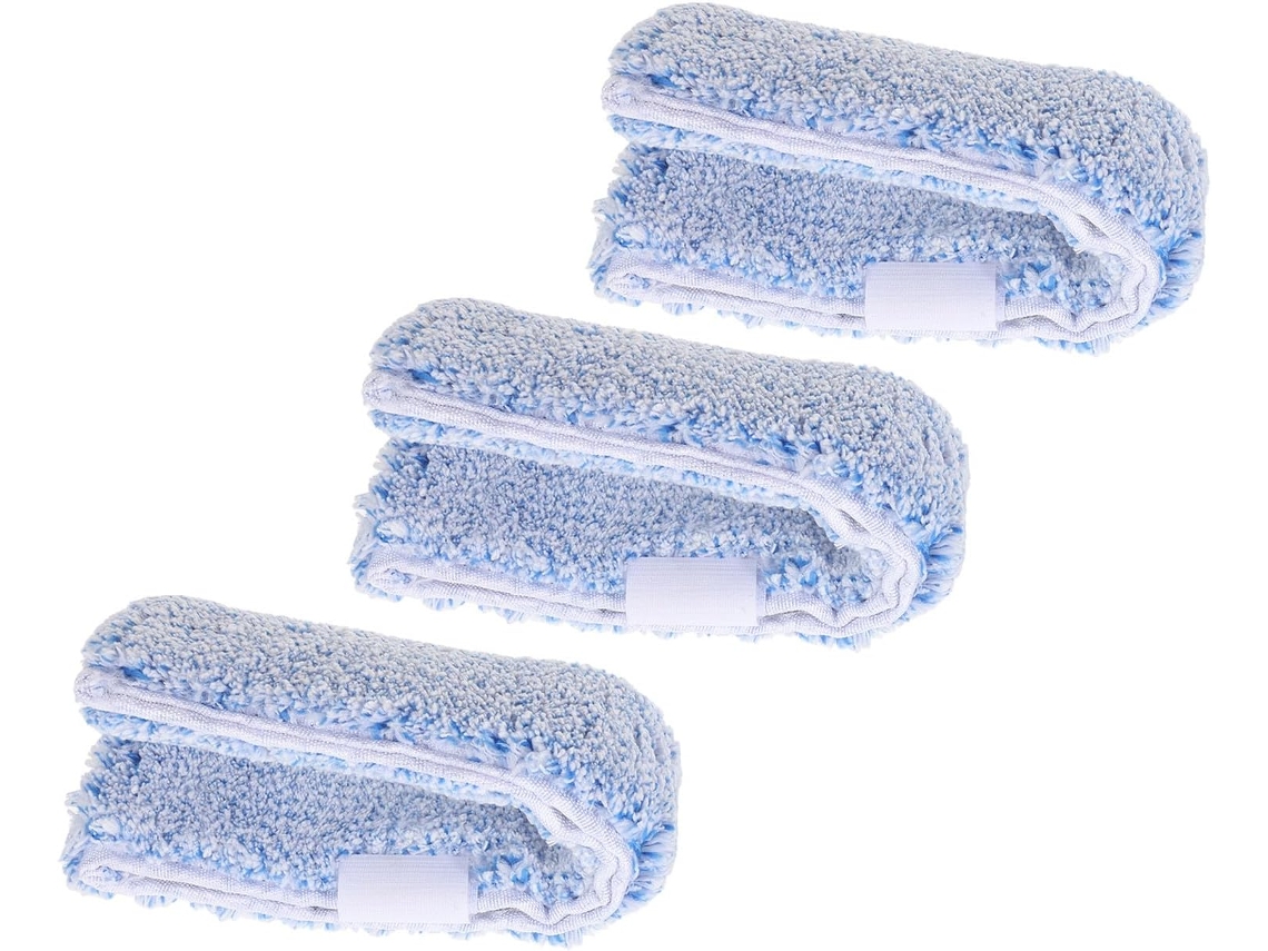 Refis De Limpador Vidros Em Microfibra, 3 Peças Reutilizáveis