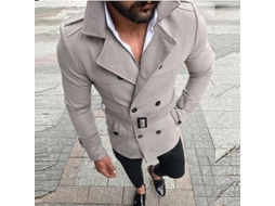 2026 chaqueta de Negocio para Hombre Abrigo Trench Exterior de Algodón Mezclado