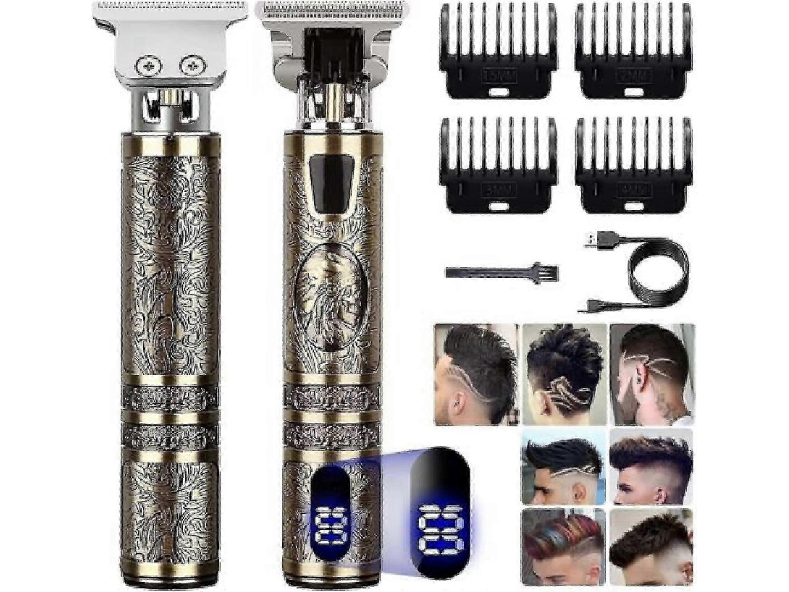 Aparador De Pelos Profissional Com Lâmina Em T, Barbeador Elétrico Recarregável Usb C, Aparador De Barba Sem Fio. Nostalgia88