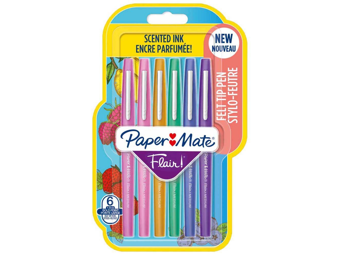 Canetas de Feltro PAPERMATE Flair Metallic Ponta Média 1 mm (Sortido)