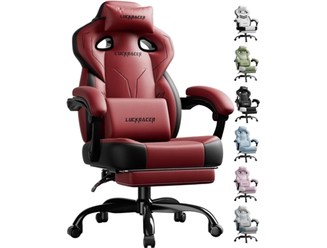 Cadeira De Jogo,escritório Com Braços Conectados,ângulo De Inclinação De 90 155°,tecido Funcional Resistente Luckracer