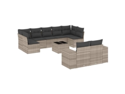 Garden Sofa Set, Garden Sofa Sets Vidaxl Cinzeto Rattan / Vime (n/a)