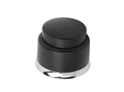 Prensa De Café Em Aço Inoxidável, 53 Mm, Fundo Plano, Dupla Função, Distribuidor, Nivelador, Pó, Preta.