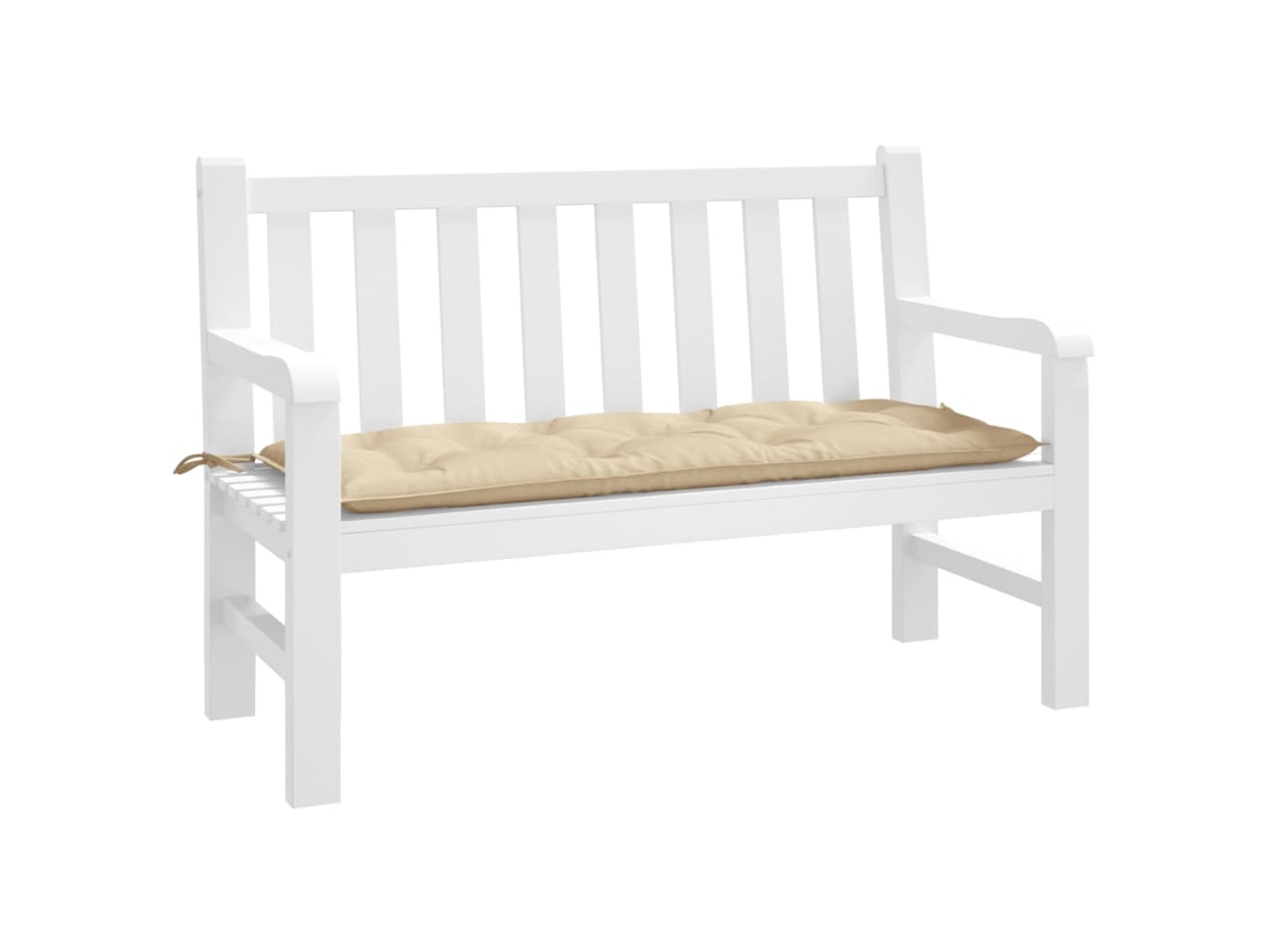 Vidaxl Almofadão P/ Banco De Jardim 120x50x7 Cm Tecido Oxford Bege