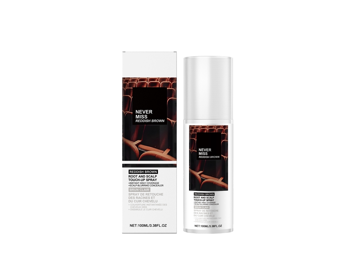 Spray de Tinta para Cabelo Marrom Mogno, Fácil Aplicação e Acabamento Perfeito LAXISCREED