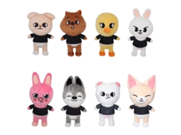 Mali 8pcs Boneca de Pelúcia de Tricô Lavável com Corpo de Tecido Brinquedo Sensorial para Abraçar