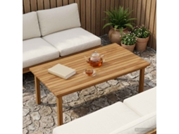 Vidaxl Tampo De Mesa 100 X 50 X 3,5 Cm Retangular Natural