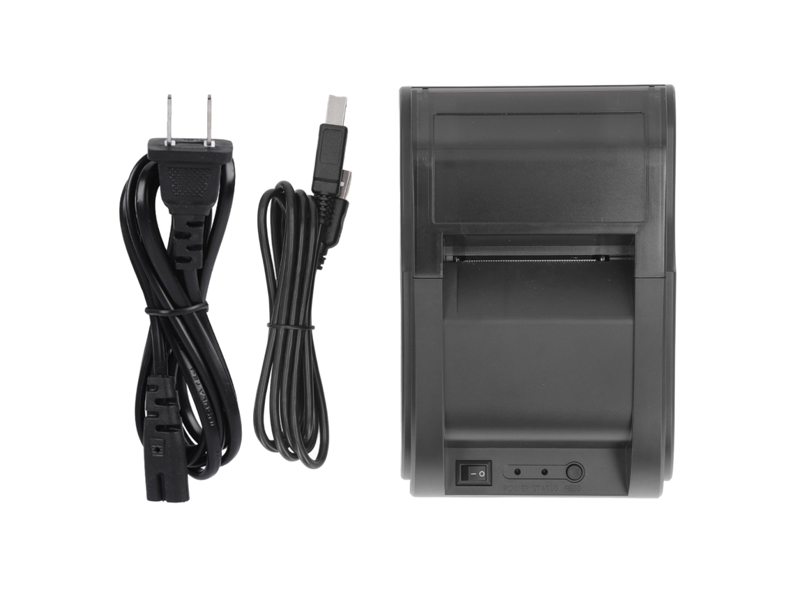 Impressora Térmica de Recibos 58mm Usb Bt Alta Velocidade 90mm/s 203dpi Compatível Windows Linux Us Plug