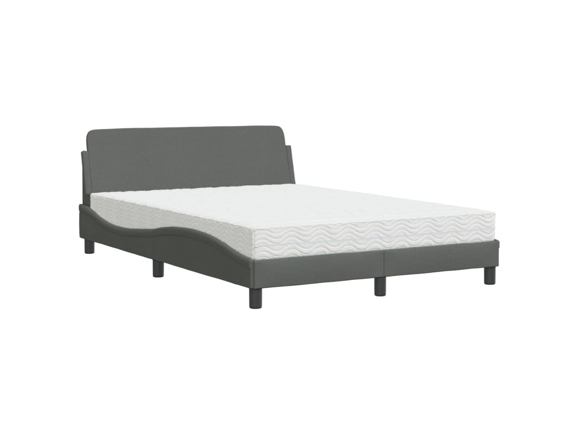Bed, Beds Vidaxl Cinzeto Tecido (120 X 200 Cm)