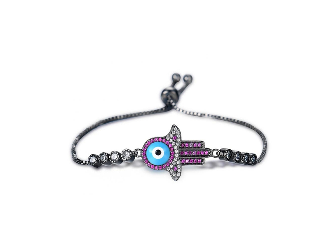 Pulseira Ajustável Para Mulher Com Decoração De Zircão Jóia Delicada