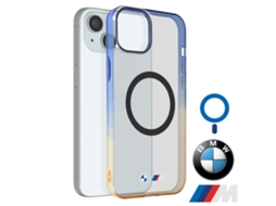 Capa para iPhone 15 BMW Silicone Azul .