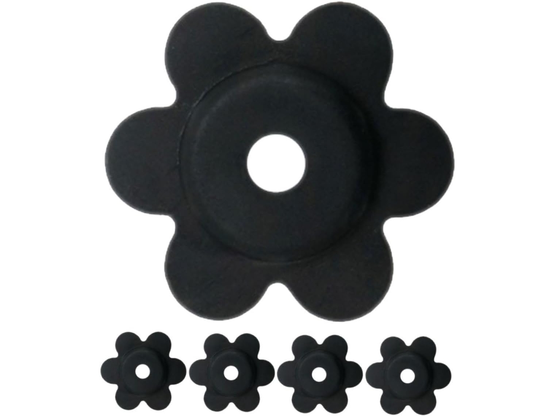 Conjunto De 5 Batentes De Borracha Antiderrapantes Para Mastros De Bandeiras De Jardim, Resistentes Gokoco