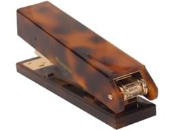Grampeador Manual, Grampos de 13,7 Cm em Ouro Rosa, Sem Travamentos, Portátil Resistente para Estudantes, Mate
