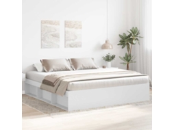 Vidaxl Estrutura De Cama Super King Size 180x200 Cm Branco