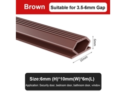 Lurelia Fita De Silicone Autoadesiva Para Portas E Janelas 6 M 6 Mm 10 Mm Cinza Externo Anti-poeira Anti-insetos Cortável