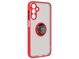 Lurelia Capa Com Anel Para Samsung Galaxy A15 Silicone Vermelho
