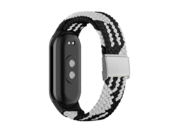 Pulseira Ajustável Em Nylon Trançado Com Fivela De Aço Para Xiaomi Mi Band 8