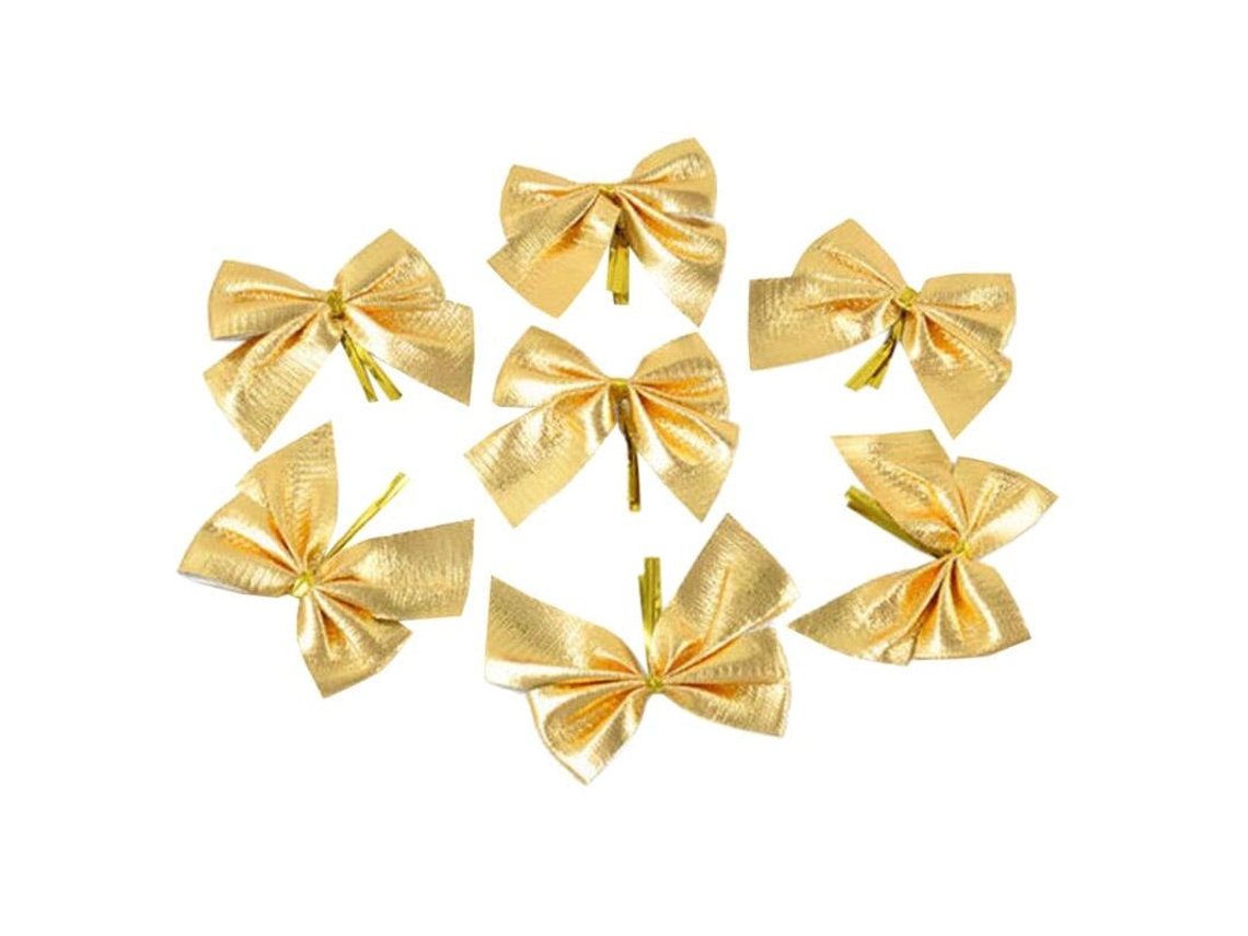 12 Laços para Decoração de Natal - Dourados