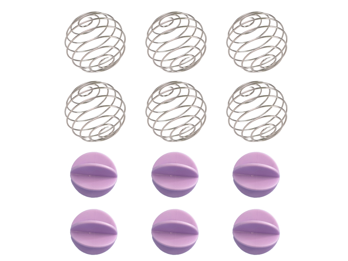 Ferramenta Conjunto de Bolas Mistura Pó Proteína 12Pcs 6 Aço Inoxidável + Agitador Grau Alimentício Roxo UISAVE