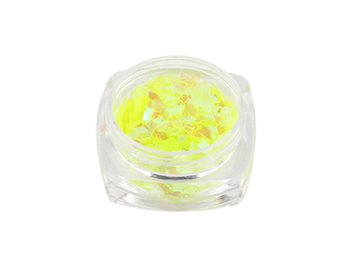 Adorno De Unhas Em Forma De Losango Com Brilhos Purpurina Sequência Manicura 8amarelo