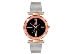 Reloj De Pulsera Analógico De Cuarzo Con Correa De Acero Para Hombres (plata)