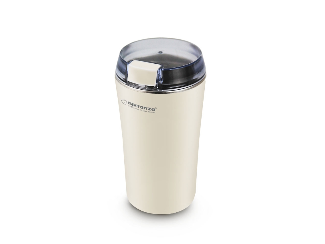 Moedor De Café Portátil Branco, Para Grãos De Café, Uso Doméstico, Escritório E Viagens, Com Uso Prático E Transporte Fácil
