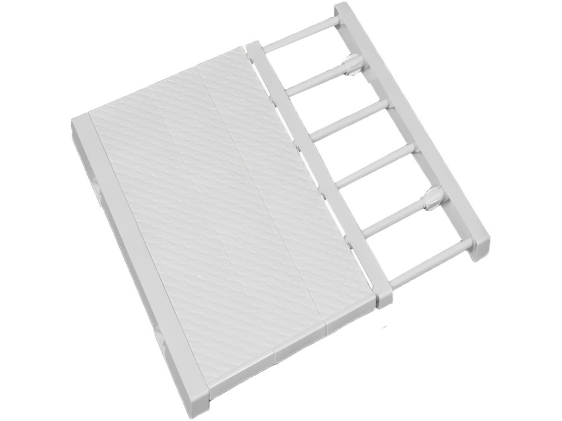 Divisor De Prateleira Ajustável - Organizador De Armário - Organizador De Cozinha - Branco - 24 Cm × 30-40 Cm