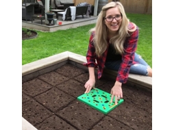 Modelo De Semeadura Sowing Square - Ferramenta De Horticultura Para Colheitas Maximizadas Jardim Em Pé Quadrado